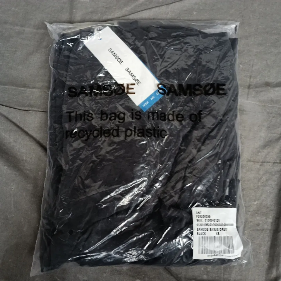 BAGGED SAMSØE SAMSØE DRESS - BLACK - UK SIZE XS