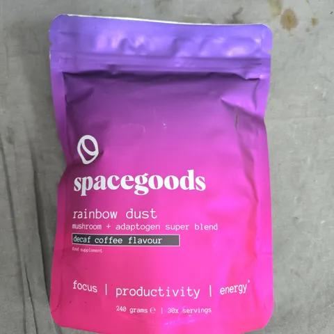 SPACEGOODS RAINBOW DUST DECAF COFFEE FLAVOUR ADAPTOGEN POWDER 240G 