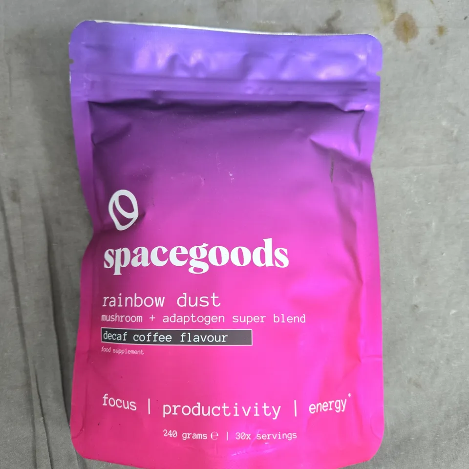 SPACEGOODS RAINBOW DUST DECAF COFFEE FLAVOUR ADAPTOGEN POWDER 240G