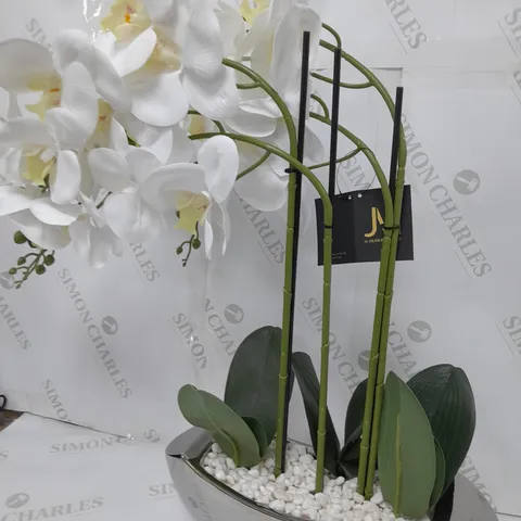 BOXED JULIEN MACDONALD ARTIFICIAL FLOWER AND POT