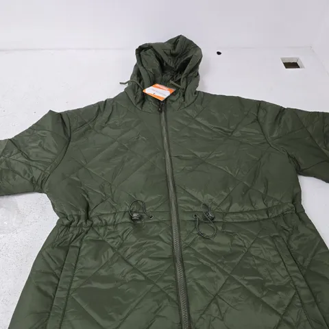 REGATTA GREAT OUTDOORS WOMEN'S PUFFER JACKET – UK 14, DARK KHAKI (SHOWERPROOF)