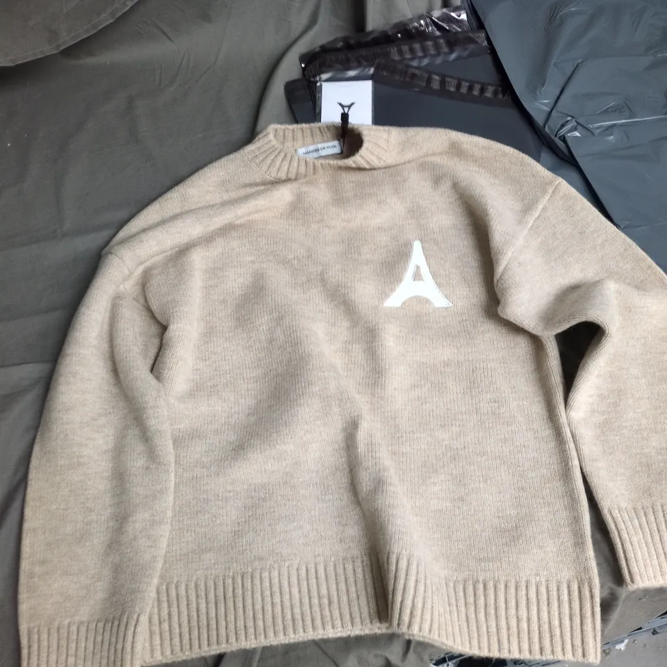 MANIÈRE DE VOIR BEIGE KNIT SWEATER UK 6 (XS)