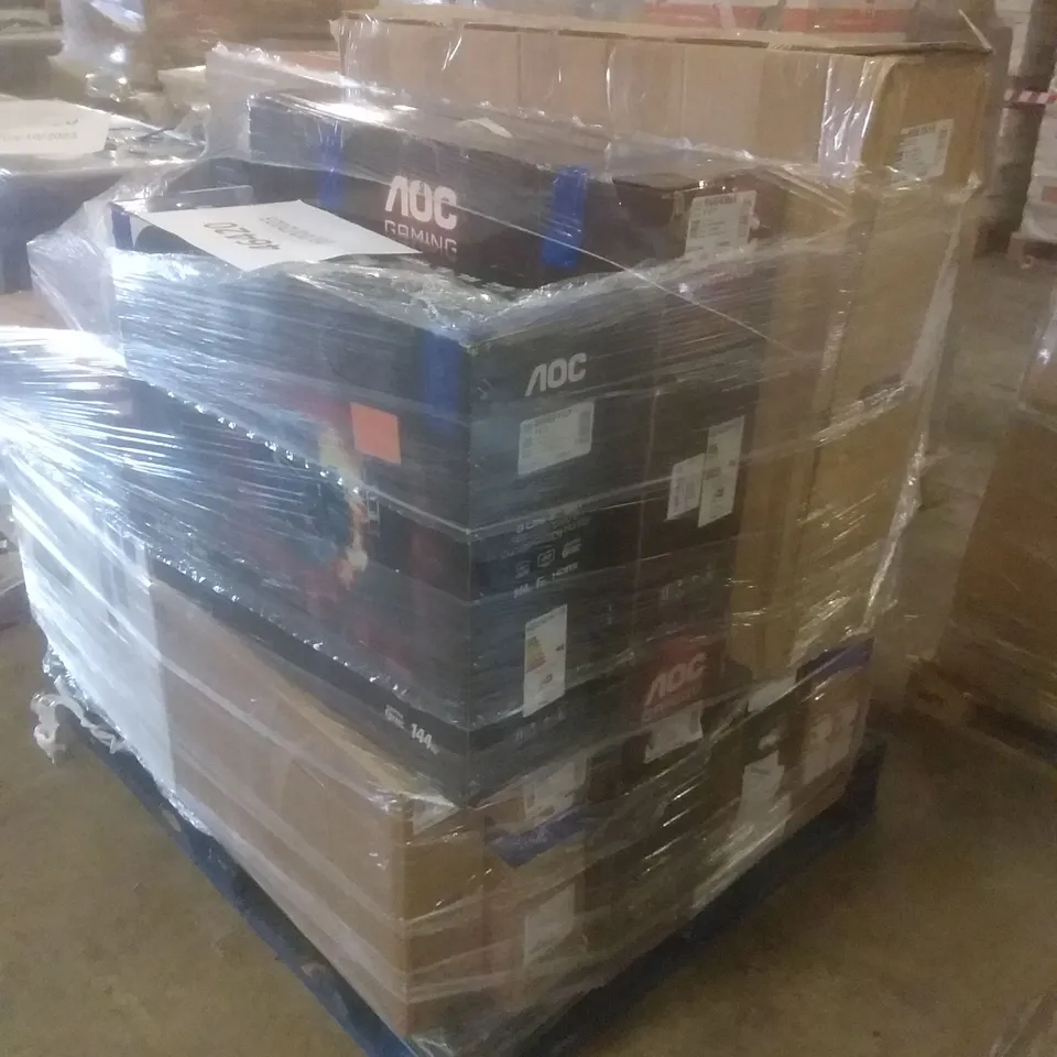 PALLET OF APPROXIMATELY 27 ASSORTED MONITORS INCLUDING 