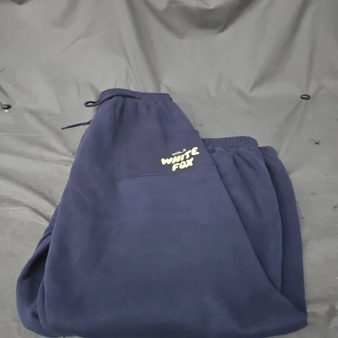 WHITE FOX BLUE JOGGING TROUSERS SIZE XL
