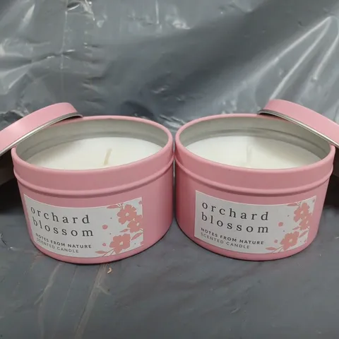 BOX OF APPROXIMATELY 8 ORCHARD BLOSSOM SCENTED CANDLES