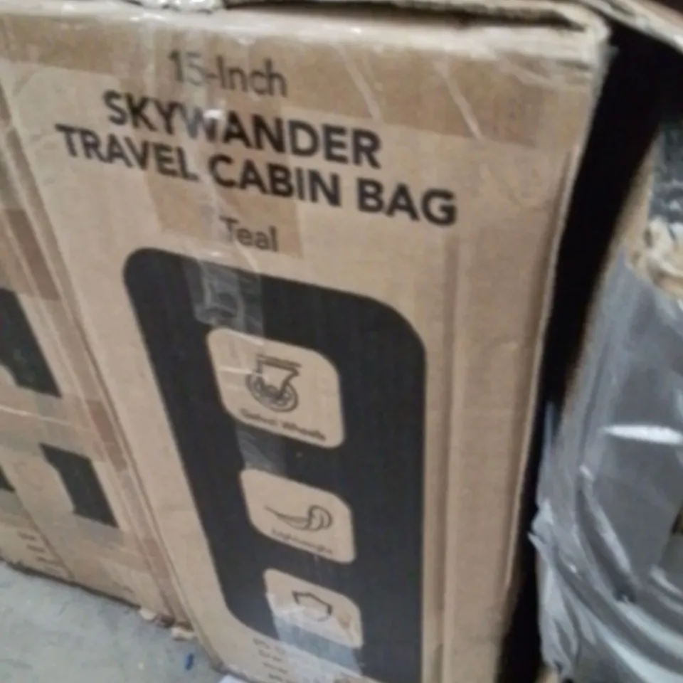 BOXED LUGG 15INCH SKYWANDER TRAVEL CABIN BAG TEAL