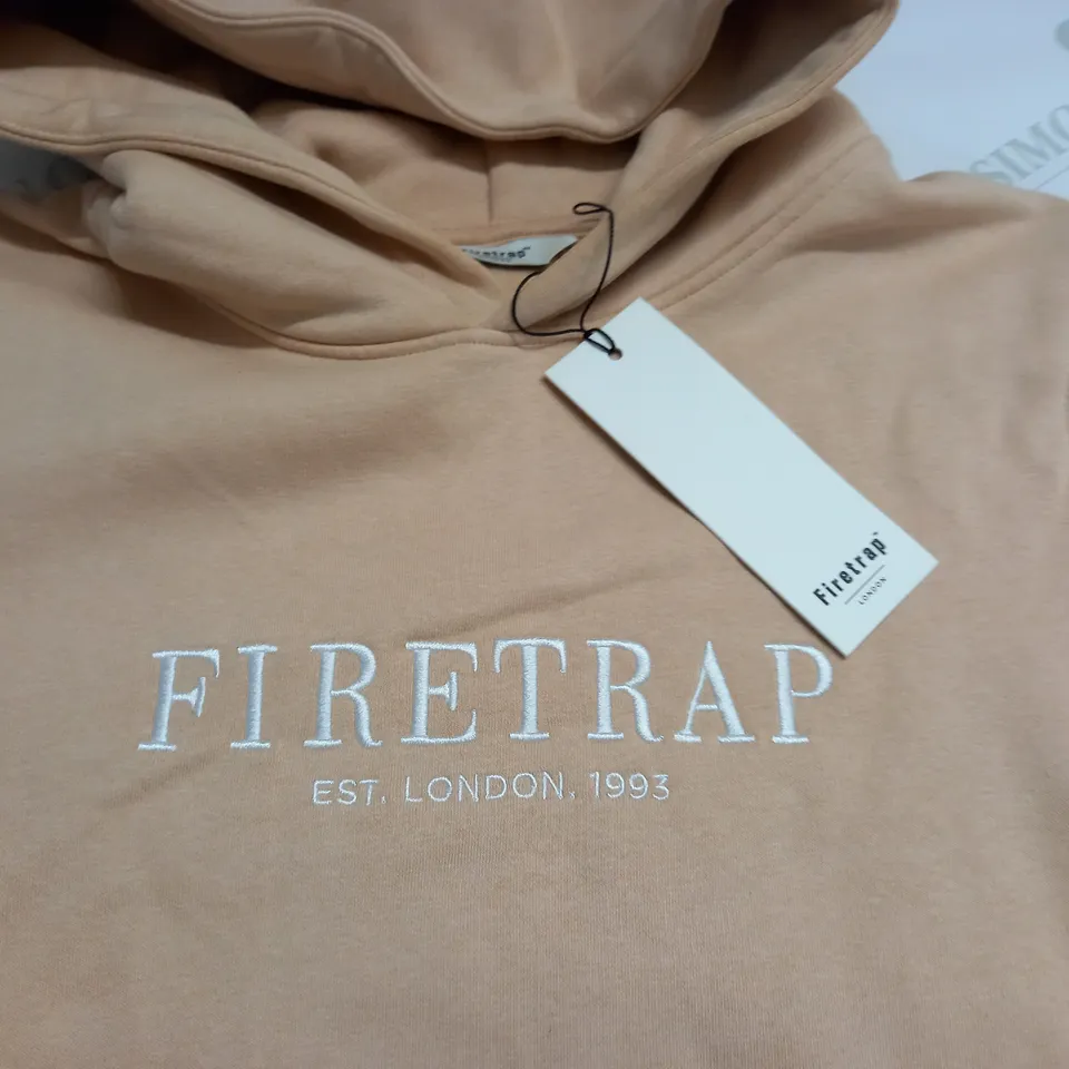 FIRETRAP LARGE LOGO PINK HOODIE - 14