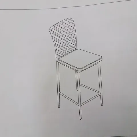 BOXED SET OF 4 BLACK FABRIC UPHOLSTERED SIDE/DINING CHAIR