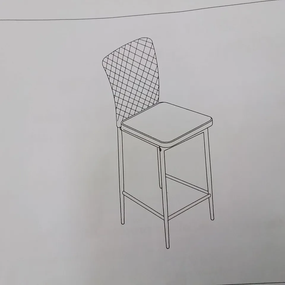 BOXED SET OF 4 BLACK FABRIC UPHOLSTERED SIDE/DINING CHAIR