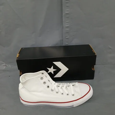 BOXED PAIR OF CONVERSE ALL STAR HI WHITE UK 9