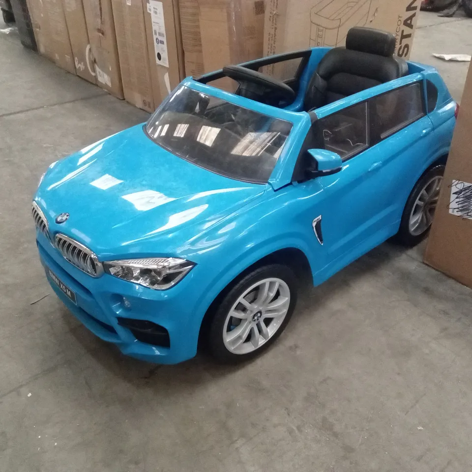 XOOTZ BMW X5 12V ELECTRIC RIDE-ON LITHIUM - BLUE RRP £349.99
