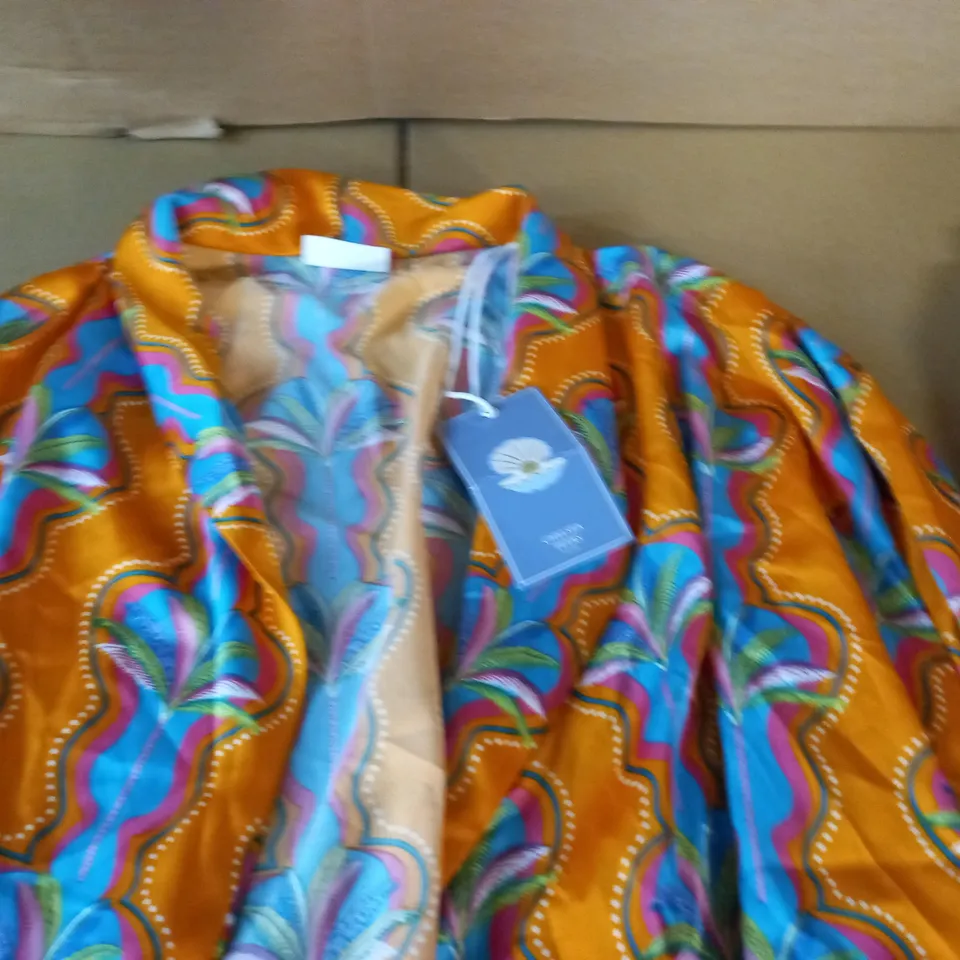 CHELSEA PEERS ORANGE PATTERNED PJ SET - 16 XL