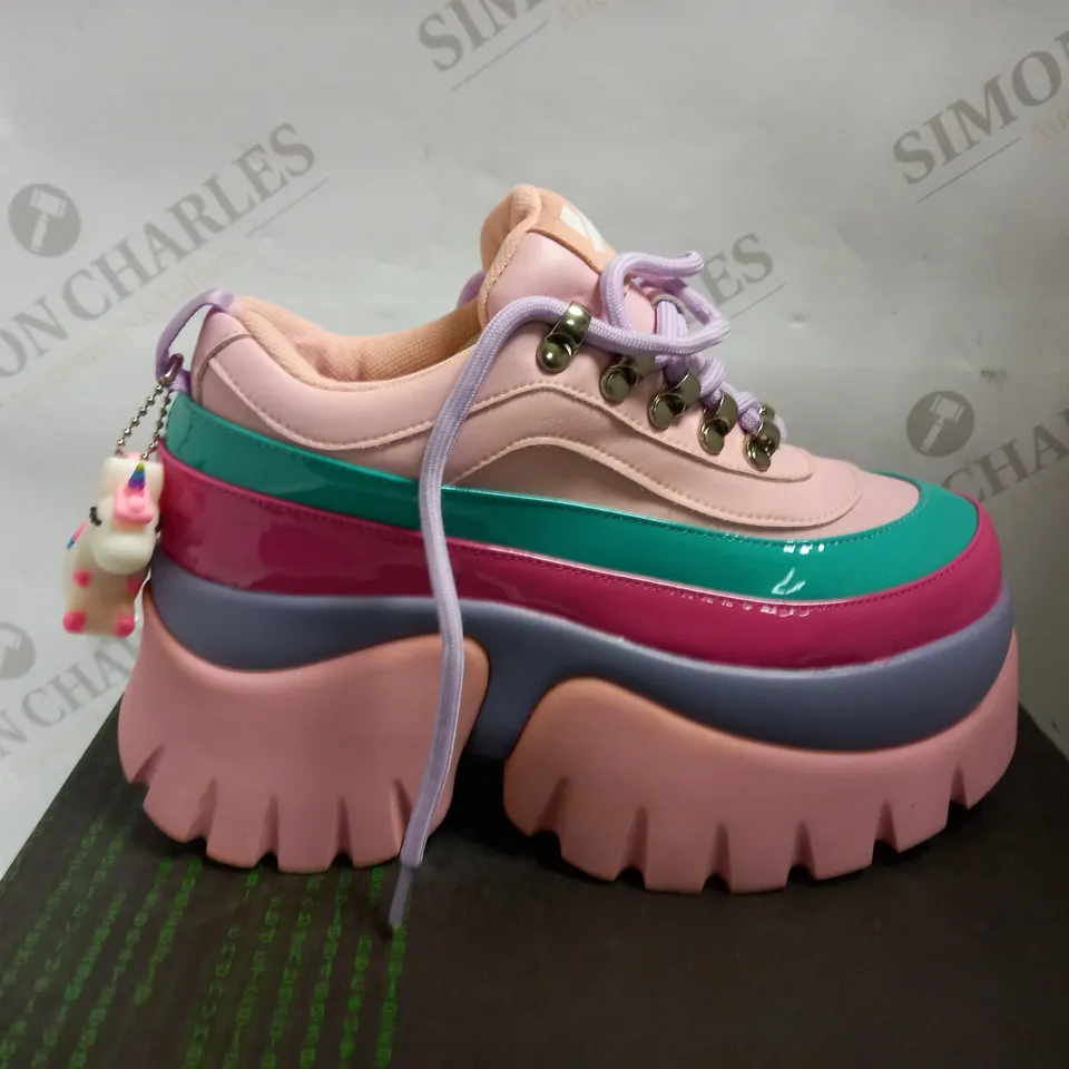 KOI VEGAN MY LITTLE UNICORN PINK PANTHER TRAINERS - SIZE 3