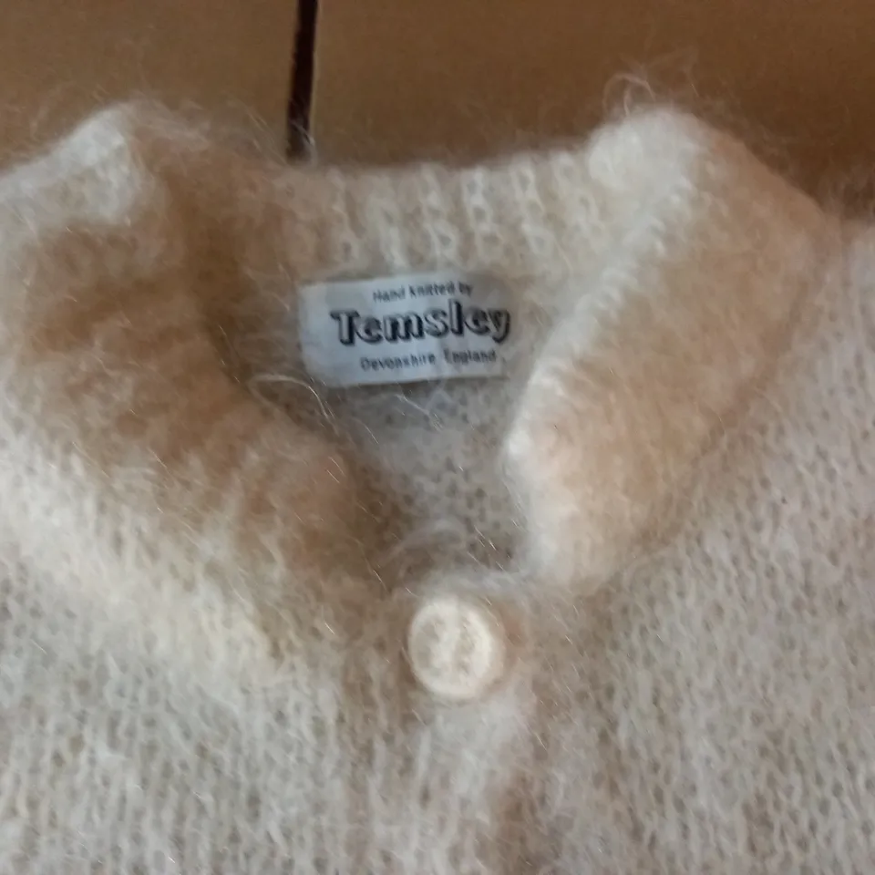 TEMSLEY HAND KNITTED CARDIGAN - SIZE UNSPECIFIED