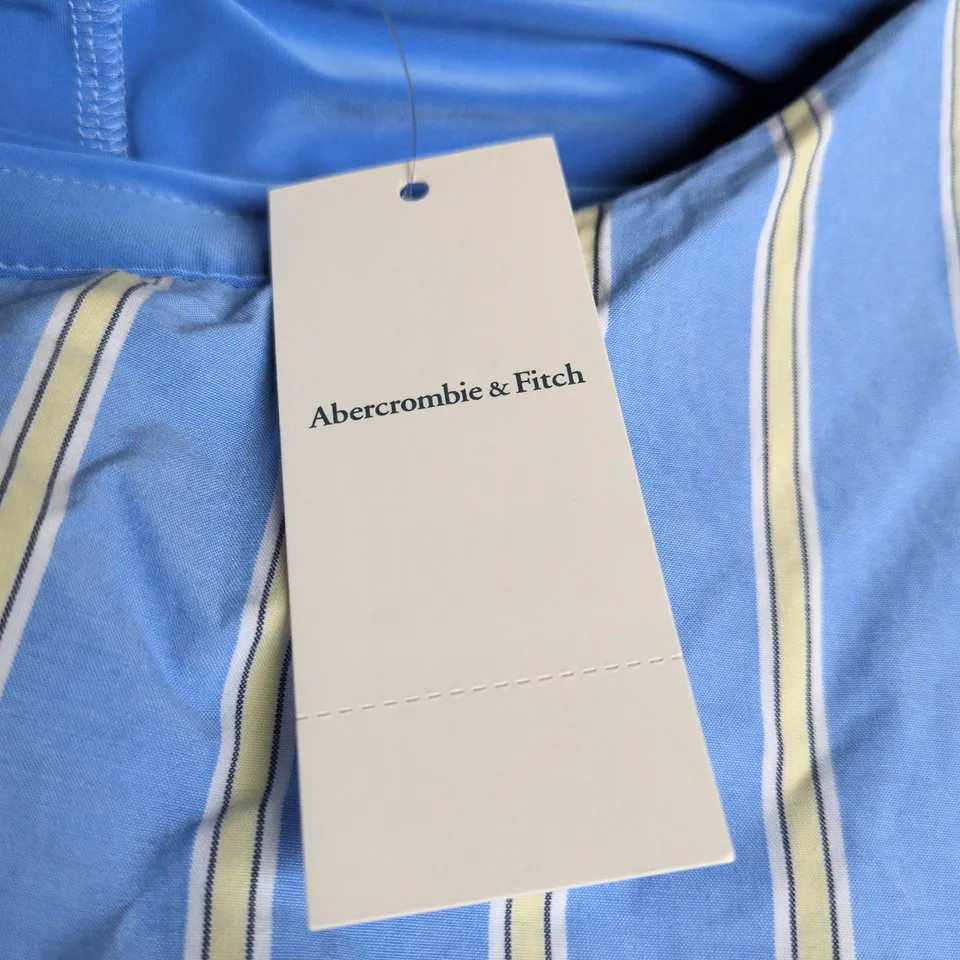 ABERCROMBIE & FITCH BLUE STRIPED SKORT SIZE L