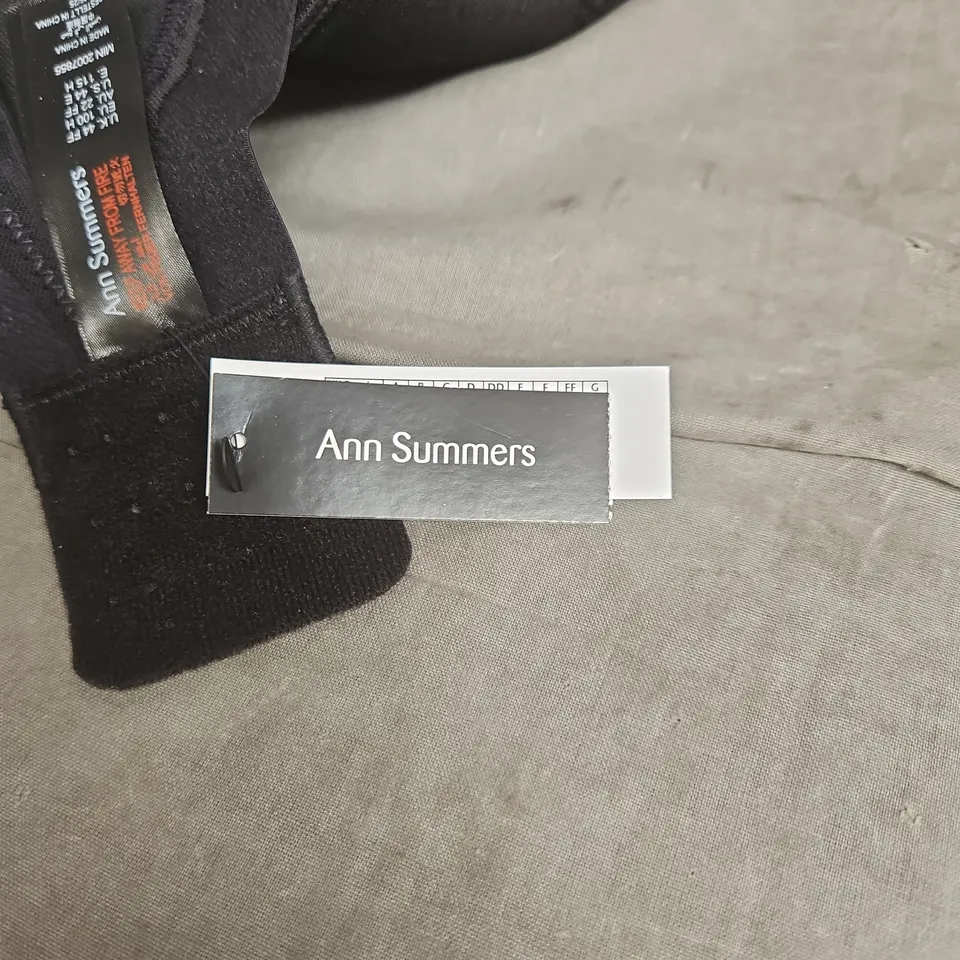 ANN SUMMERS UNDISPUTED PADDED PLUNGE BRA – BLACK, UK 44FF