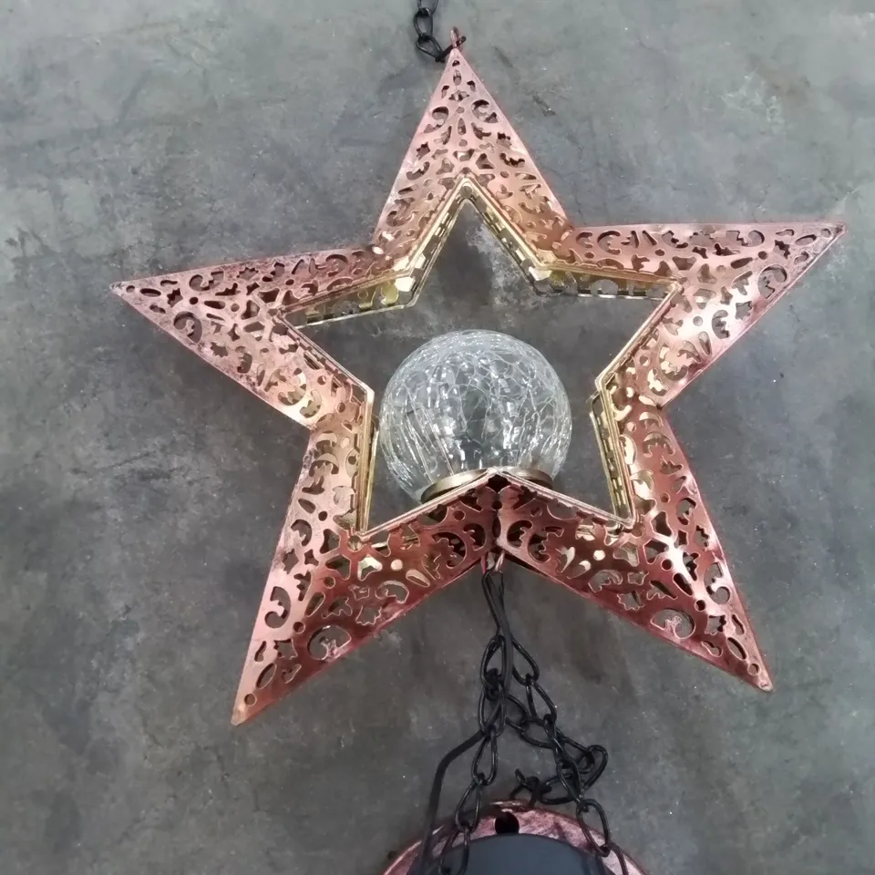 BOXED SOLAR LED WIND-CHIME - STAR