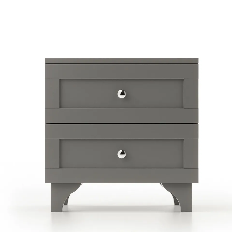 BOXED SIDE YOUTH ROOM NIGHTSTAND, ANTHRACITE (2 BOXES)