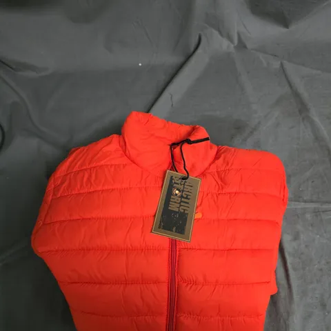 RED PUFFER JACKET – SIZE XL, TOMATO RED (STYLE: ERIK STK)