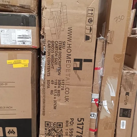 BOXED HOME DETAIL SOFA BED (1 BOX)