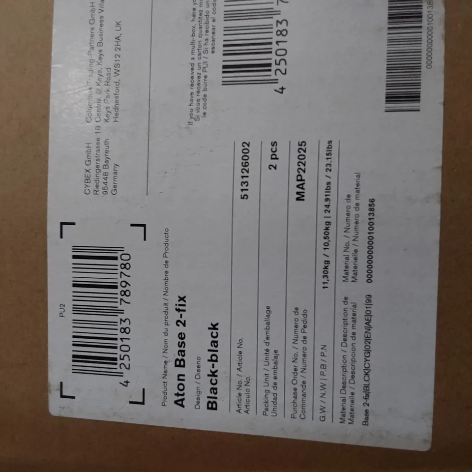 BOXED ATON BASE 2-FIX BLACK