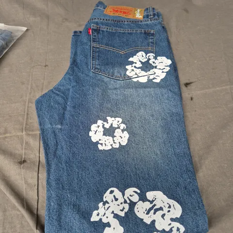 DENIM TEARS X LEVIS STRAUSS 501 DENIM JEANS - SIZE W30