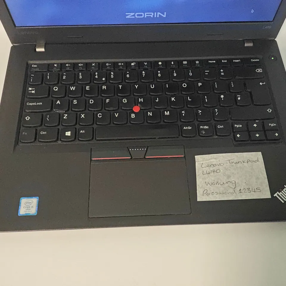 UNBOXED LENOVO THINKPAD L470 INTEL I5 7TH GEN VPRO LAPTOP IN BLACK