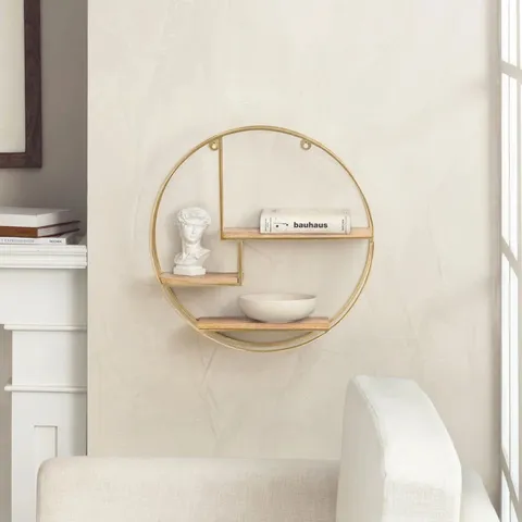 BOXED ELYSANT 3 PIECE CIRCLE ACCENT SHELF (1 BOX)