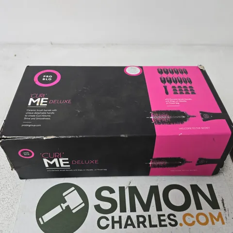 PRO BLO CURL ME DELUXE CERAMIC HAIR BRUSH KIT – BOXED