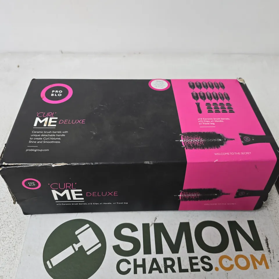 PRO BLO CURL ME DELUXE CERAMIC HAIR BRUSH KIT – BOXED