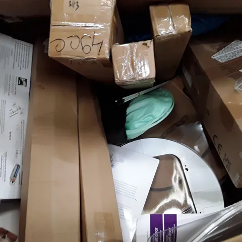PALLET TO CONTAIN AN ASSORTMENT OF HOUSEHOLD ITEMS TO INCLUDE VASES, GARDEN FURNITURE, AND RUGS ECT