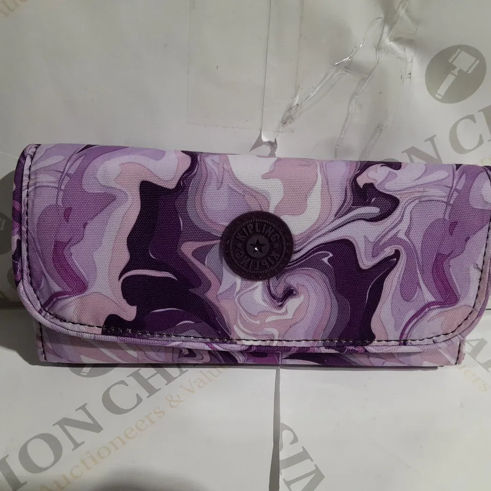 KIPLING MONEYLAND PURSE - SWIRL PURPLE