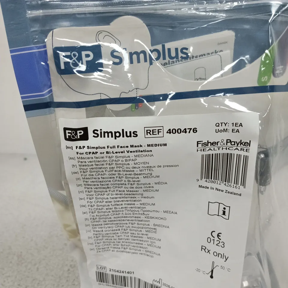 F&P SIMPLUS MEDIUM FULL FACE MASK