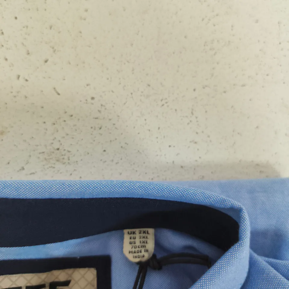 DS55 BLU BUTTON-DOWN SHORT SLEEVE SHIRT – UK 2XL (EU 2XL, US 1XL)