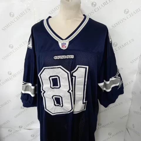 COWBOYS NFL JERSEY WITH OWENS 81 SIZE UNSPECIFIED