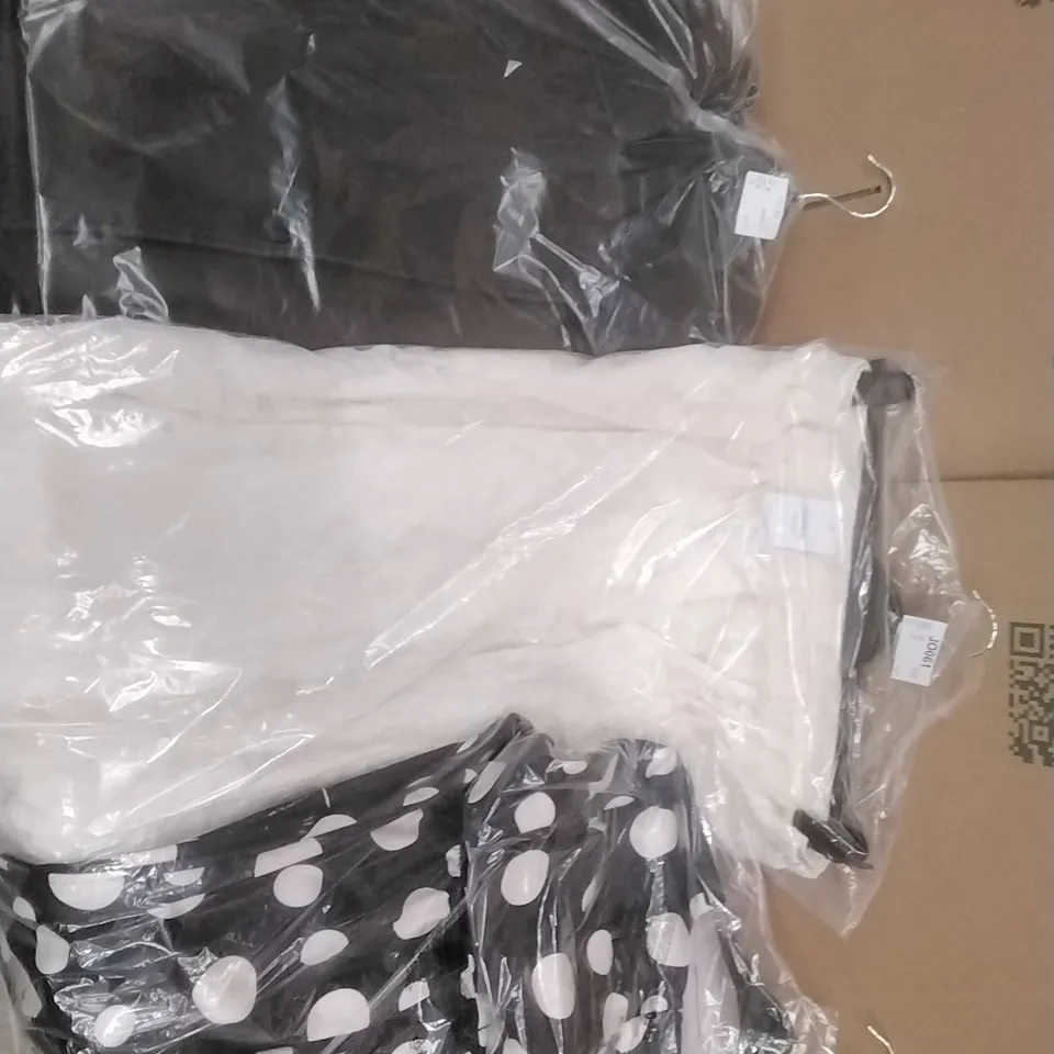 PALLET CONTAINING APPROXIMATELY 90 WOMEN'S DESIGNER CLOTHES WHICH INCLUDE; JD WILLIAMS COATS, SKIRTS, DRESSES ETC