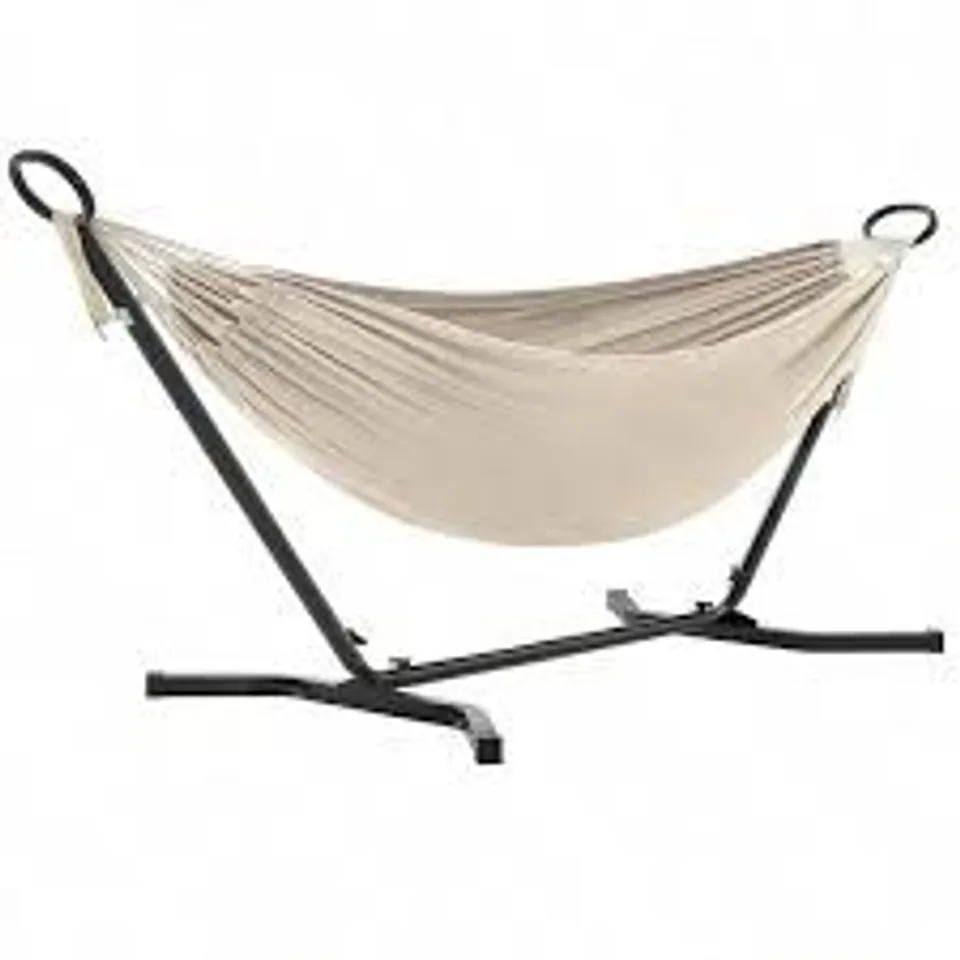 BOXED FLAT-PACK PORTABLE HAMMOCK WITH A STAND (1 BOX)