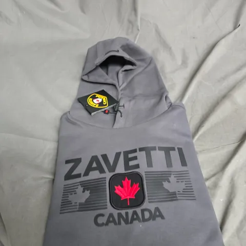 ZAVETTI CANADA HOODIE - ASPHALT GREY, SIZE S
