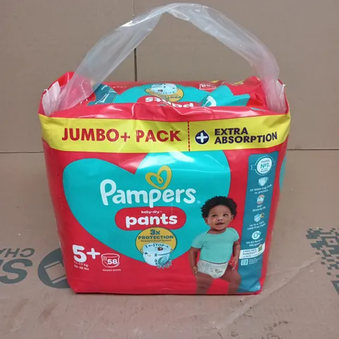2 X PAMPERS BABY-DRY NAPPY PANTS JUMBO+ PACKS
