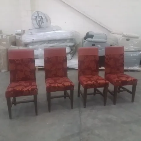 SET OF 4 PUB RESTAURANT DINING CHAIRS 
