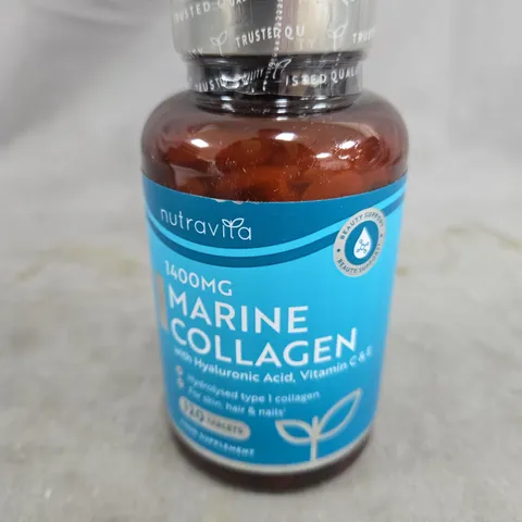 NUTRAVITA MARINE COLLAGEN 1400MG TABLETS – WITH HYALURONIC ACID, VITAMIN C & E