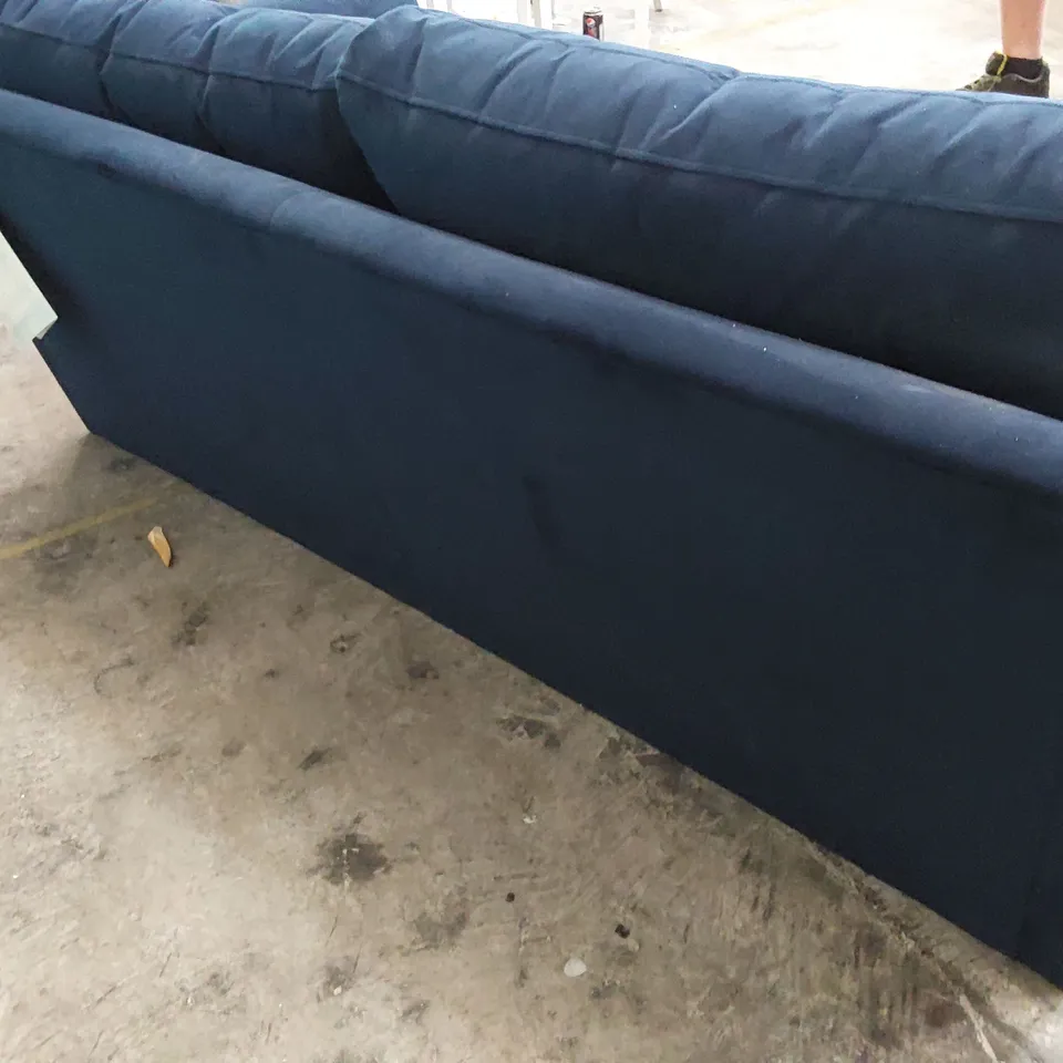 QUALITY BRITISH DESIGNER LOUNGE Co. PHOEBE 2.5 SEATER SOFA NAVY BLUE PLUS FABRIC 