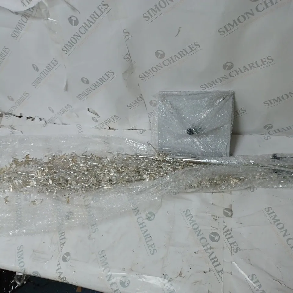 BOXED ALISON CORK PRE LIT JEWELED TREE IN SILVER