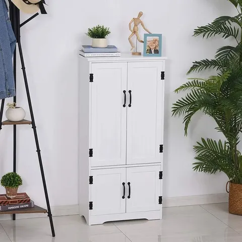BOXED WEINER 4-DOOR 3-SHELF STORAGE CABINET (1 BOX)