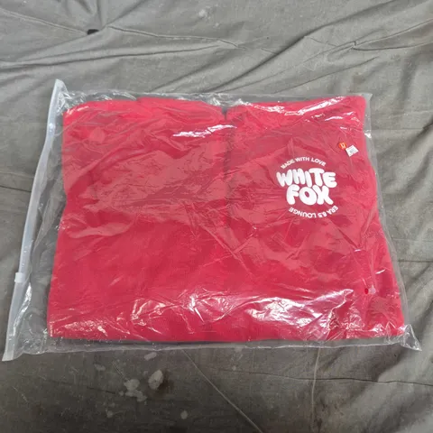 WHITE FOX WOMEN'S CLOTHING – RED HOODED SWEATSHIRT SIZE M
