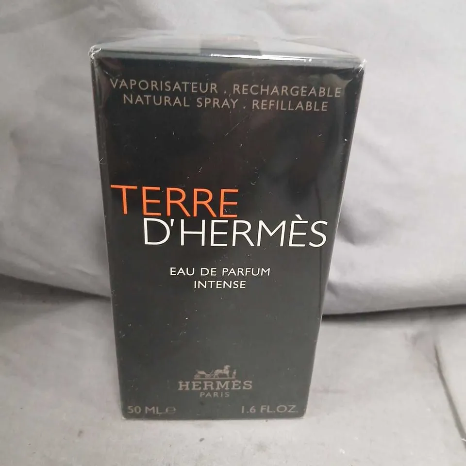 BOXED AND SEALED TERRE D'HERMES EAU DE PARFUM INTENSE 50ML