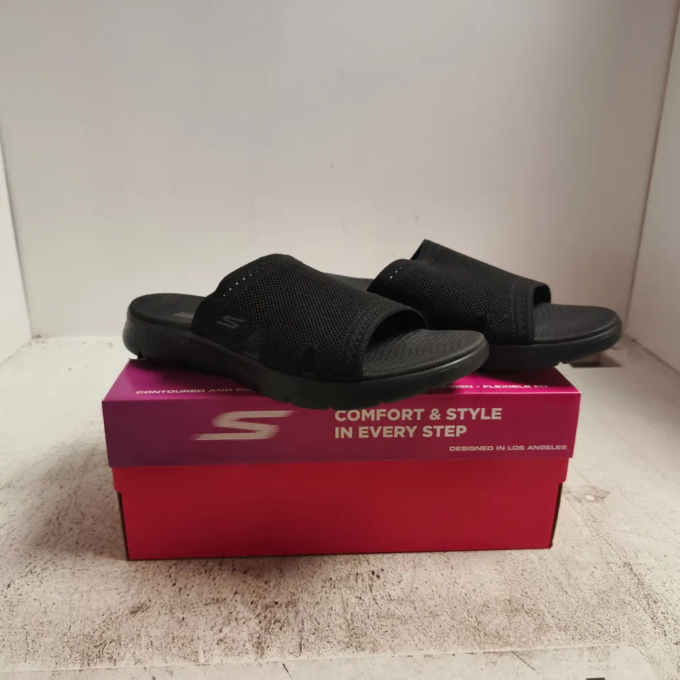 SKECHERS GO WALK SANDALS – BLACK UK 7