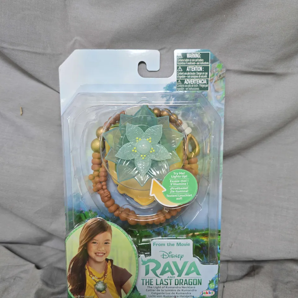 LOT OF 4 DISNEY RAYA AND THE LAST DRAGON LIGHT-UP KUMANDRA NECKLACE