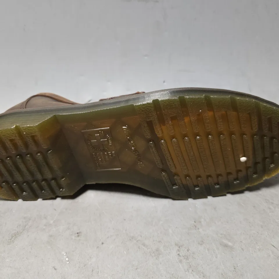 DR MARTENS SLIP ON BROWN SHOES - UK 8 