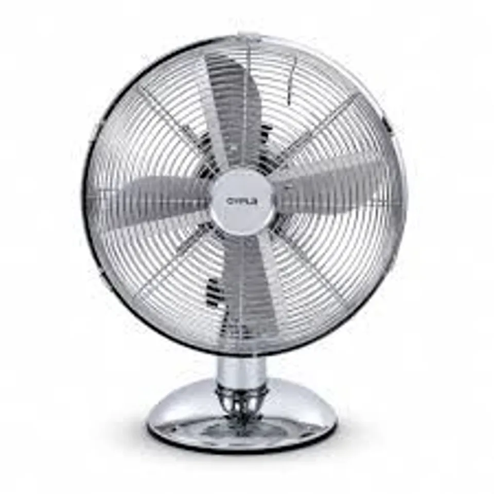 BOXED OYPLA CHROME DESK FAN